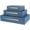 Blue, variant on Decorative Storage Boxes with Lids, Decorative Boxes for Home Decor, Faux Shagreen Decorative Box for Stacking Jewelry, Photo, Memory, Storage Boxes, Set of 3 (Blue)