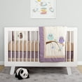thumbnail image 2 of BabyFad Ensemble de Literie de Bassinette 9 Pcs Hibou Violet, 2 of 6