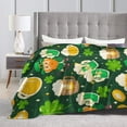 thumbnail image 4 of Kll Fleece Blanket Plush Throw Blanket St Patrick'S Day10,Soft Fuzzy Cozy Flannel Blanket For Couch Sofa Bed.(80"X60"), 4 of 9