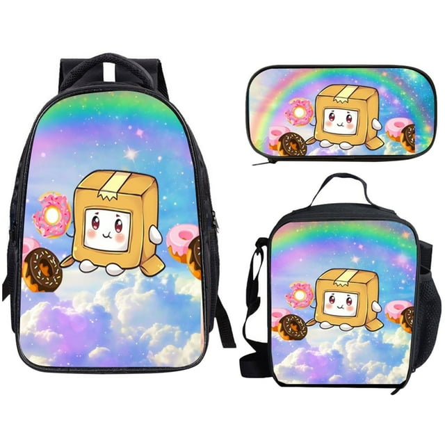AKEGAMN Clearance! Backpack Set Backpacks With Lunch Bag Pencil Bag Set 3 Pcs Set Backpack Merch Backpack Set Of 3: Bags Are Made Of Yet Lightweight nylon And Polyester . Backpacks, Lunch , And Penc