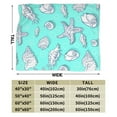 thumbnail image 3 of Kll Fleece Blanket Plush Throw Blanket Seashell And Starfish,Soft Fuzzy Cozy Flannel Blanket For Couch Sofa Bed.(40"X30"), 3 of 9