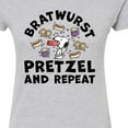 thumbnail image 3 of Peanuts - Bratwurst Pretzel And Repeat Snoopy - Juniors Fitted Graphic T-Shirt, 3 of 6