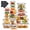25 Pack, variant on 12 Pack Plastic Food Storage Containers with Lids Kitchen Organization Meal Prep