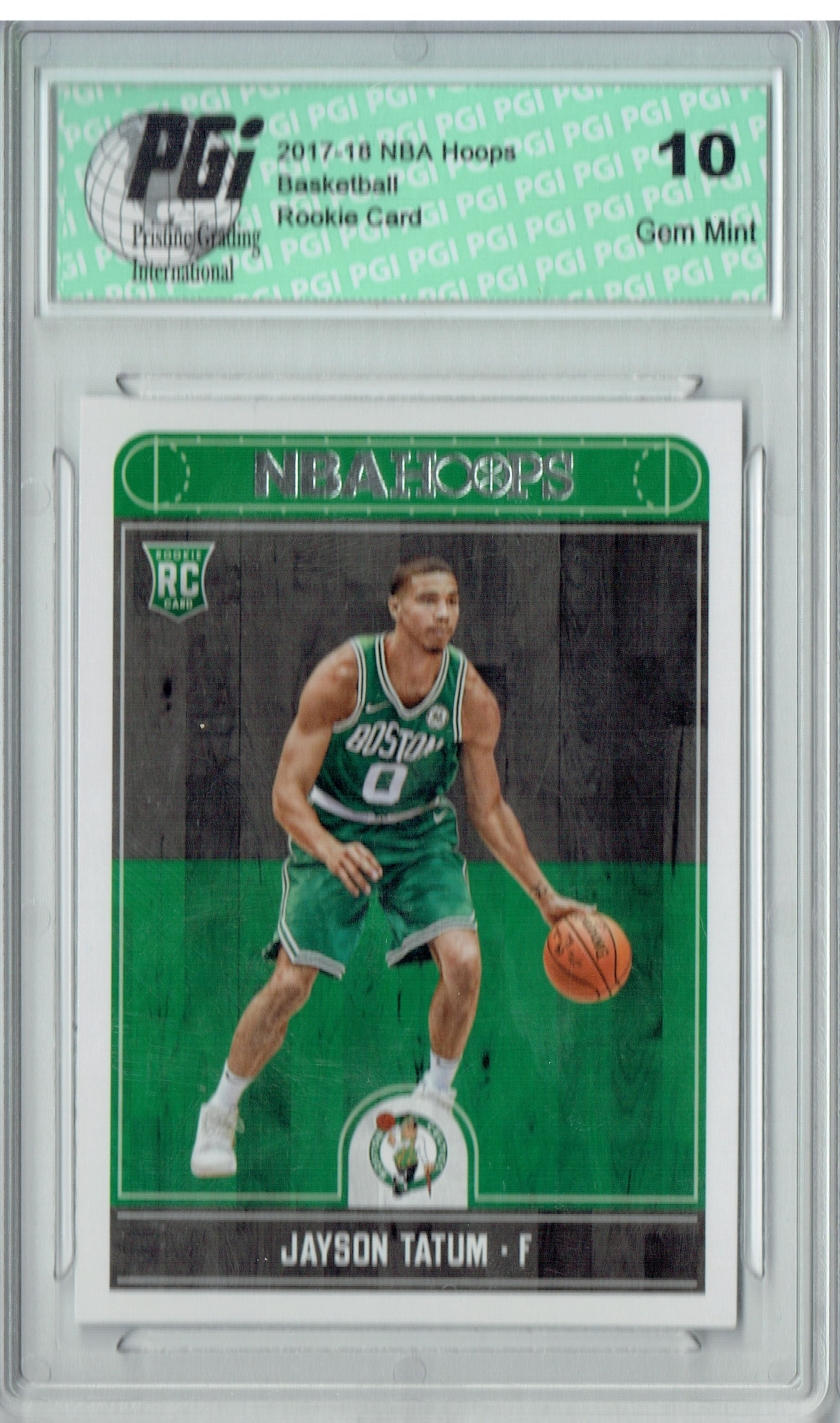 HOOPS Jayson Tatum 20172018 Hoops 253 NBA Rookie Card PGI 10