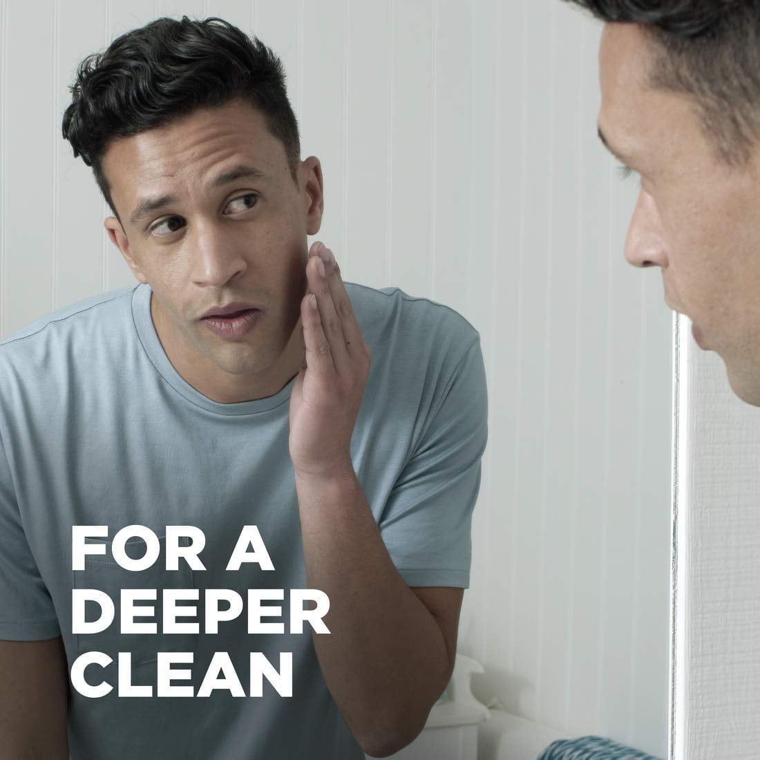 DOVE MEN + CARE Shower Tool For Stronger, Healthy-Feeling Skin Active Clean Scrubs and Exfoliates for a Deeper Clean With Body Wash, 4 Pack C3