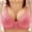Hot Pink, variant on Push Up Bras for Women No Underwire Deep V Neck Comfortable Breathable Bra Full Coverage Padded Bralette Smoothing Underwear Pink S