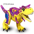 thumbnail image 3 of Figuras de dinosaurios grandes de Jurassic Dino World, bloques de construcción, Velociraptor, T-Rex, Triceratops, Indominus Rex, juguetes para niños, 3 of 5