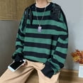 thumbnail image 2 of JINMGG 2024 Fall Winter Plus Size Sweaters for Women Clearance,Women Fashion Casual Loose Full-Sleeve New Trend Striped Sweater Pullover, 2 of 3