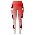 thumbnail image 5 of AOOCHASLIY Women Christmas Pants Fashion Casual Women Printed Gradient Span Ladies High Waist Wide Leg Trousers Yoga Pants Long Pants, 5 of 5