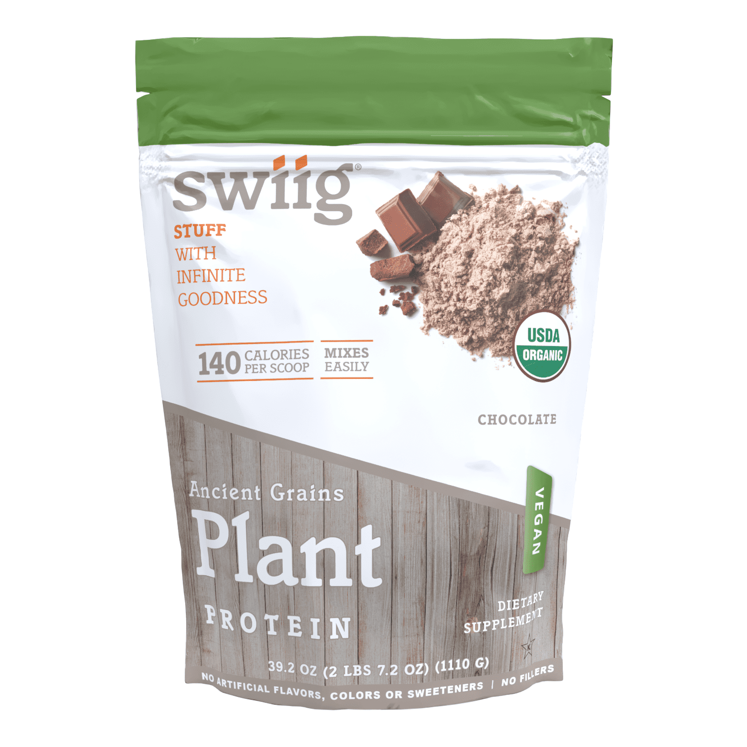 swiig Organic Chocolate Ancient Grains Plant Protein
