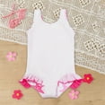 thumbnail image 6 of HAYIMI Child Swimwear Girls Swimsuit With Flower Print Cute Tankini For Beach Pool Swimming Sun Comfortable Stretch Fabric Relaxed Fit Summer Kids Bathing Suit, 6 of 8
