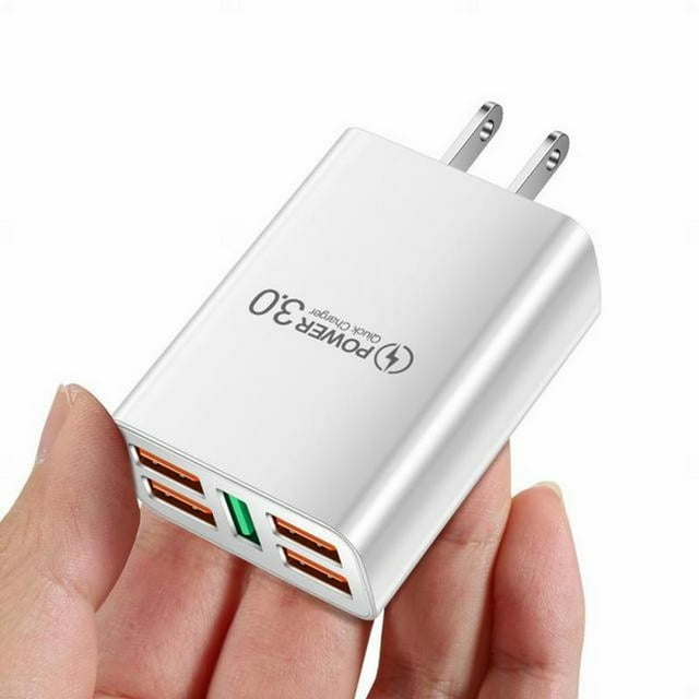 WIFKLSIIPG 5USB 2.1A Smartphone Charger Wall Mount Portable Mobile Phone Fast Charger