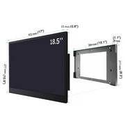 Elecsung 18.5 inches Smart Black Color LED Small Bathroom TV Waterproof WiFi Bluetooth New DTV ATSC Hotel Spa