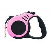 PETIMP Retractable Dog Leash Lightweight 16FT Leash with Non-Slip Handle, for Small Medium Dogs (Pink)