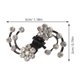 thumbnail image 2 of WEUVEB 6Ud Hair Claw Clips Con De Flor De Circonia Para Fiestas Y Bodas, 2 of 6