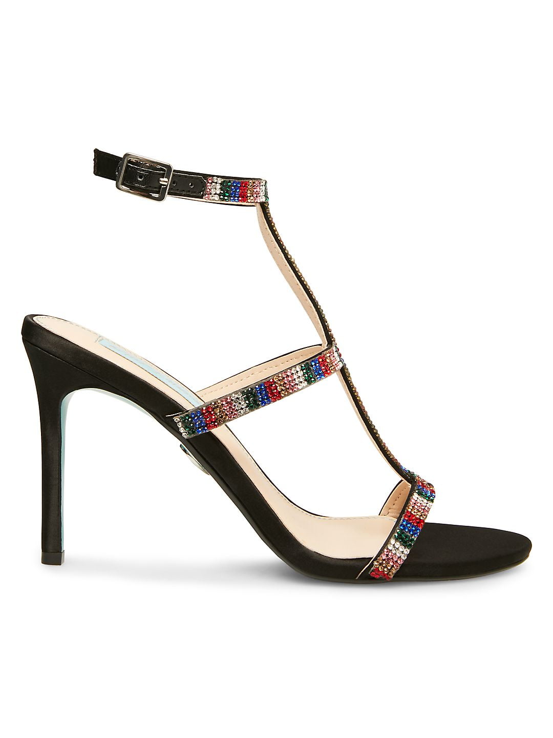 mesh and satin crystal pumps betsey johnson x db