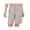 Light Gray Heather, variant on Women's 10 Inch Bermuda Lightweight Quick Dry Shorts Stretch Golf Hiking Travel Khaki Heather XS