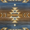thumbnail image 7 of Emma + Oliver 5x7 Olefin Accent Rug with Southwestern Geometric Arrow Design in Blue, Black, Beige & Ivory and Natural Jute Backing, 7 of 7