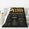 thumbnail image 2 of 50th Birthday Gifts for Women or Men - 50th Birthday Gifts for Her/Him - 50th Birthday Gift Ideas - 1974 Birthday Gifts - 50 Year Old Gifts for Women Turning 50 Throw Blanket 60 x 50 Inch, 2 of 5
