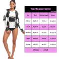 thumbnail image 3 of joogoo Womens UPF 50+ Rash Guard Checkered Grid-d1 Long Sleeve UV Protection Sun Shirts Tops M, 3 of 7