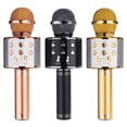 thumbnail image 3 of WS858 Handheld Wireless Bluetooth Karaoke Microphone for Bluetooth Speakers, Karaoke Singing, Car Stereos, Musical Recordings, Interviews, Podcasts Rose Gold, 3 of 9