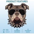 thumbnail image 2 of Sunglasses Dog Metal Tin Sign French Bulldog Vintage Tin Sign Retro Dog Plaque Poster Metal Wall Decor for Bar Living Room Cafeteria Bathroom Dining Hall Kitchen Restaurant ColorfulDIY, 2 of 8