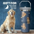 thumbnail image 5 of Golden Retriever Gift for Golden Retriever Owner,30 oz Golden Retriever Tumbler Stainless Steel Insulated with Handle (Golden Retriever-Navy, 30 oz), 5 of 6