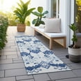 thumbnail image 6 of Addison Rugs Chantille Indoor/Outdoor Transitional Vintage Navy Washable Runner Rug, 2'3" x 7'6", 6 of 6