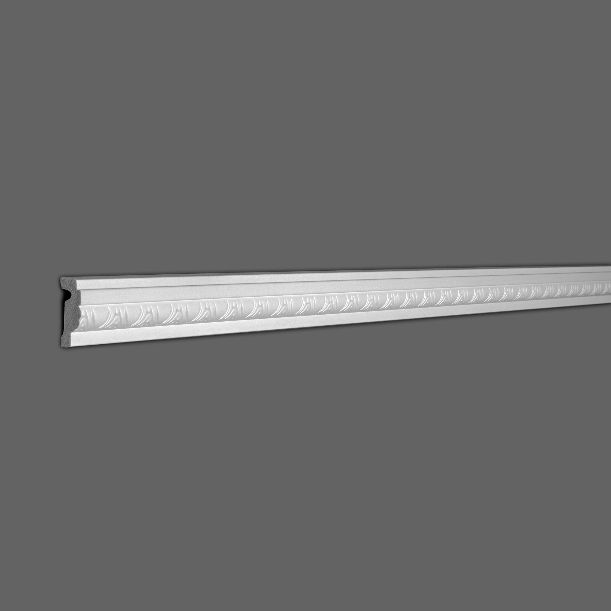 RPS-3319 H: 2" x Proj: 5/8" x L: 8' x Design Repeat: 1-3/4" Primed White Polymer Panel Moulding (7 Pack/54+Feet) - image 5 of 5