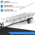 thumbnail image 5 of Genrics 18Ft Boat Cover Waterproof Heavy Duty Trailerable Replacement for Jon Boat Grey, 5 of 5