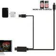 thumbnail image 2 of Micro USB cable 11pin Male To HDMI MHL Male 10 feet for HDMI image and audio display, 2 of 4