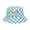 #0352-Sky Blue, variant on Men Oktoberfest Bucket Hat Checkered Plaid Beer Logo Printed Wide Brim Sun Protection Foldable Fisherman Cap For Beer Festival Party Outdoor Vacation Gift