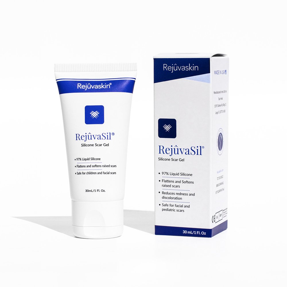 Rejuvaskin RejuvaSil Silicone Scar Gel Improves the Appearance of