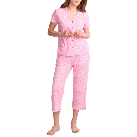 Karen Neuburger Womens Girlfriend Knit Capri Pajama Set Style-RLK0263