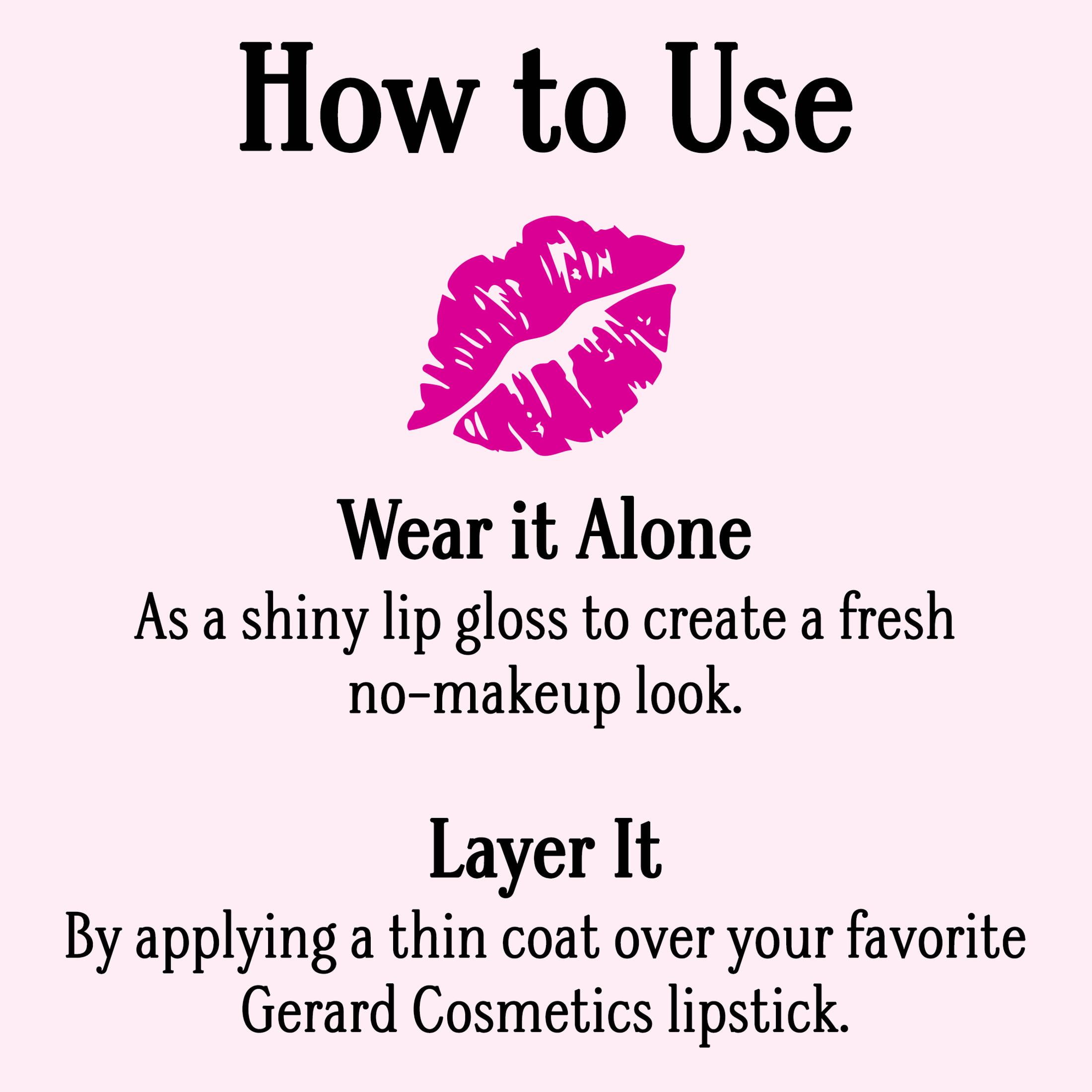 Gerard Cosmetics Kiss Assist Lip Plumper, Shiny Clear Plumping Lip Gloss