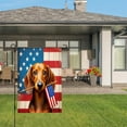 thumbnail image 3 of Amhnf Dachshund Dog With American Flag Garden Flag For Home Outdoor Garden Yard Decor 12x18 inch, 3 of 5