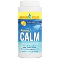 Natural Vitality CALM, Magnesium Powder For Stress Relief, Sweet Lemon, 16 Ounces