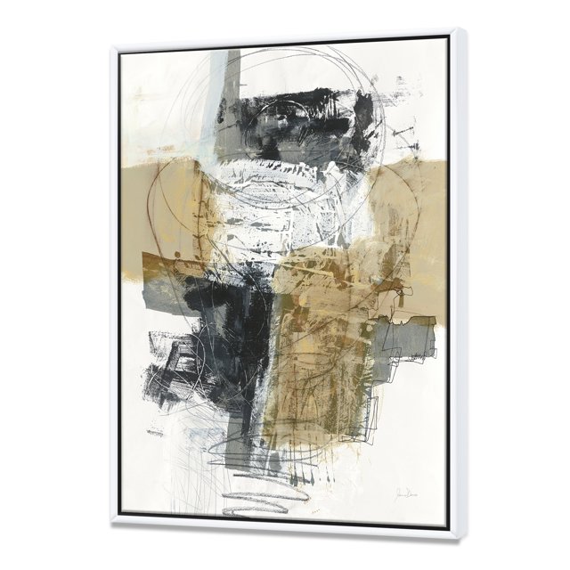 Glam Cream Dream II - Modern & Contemporary Framed Canvas