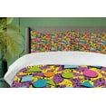 thumbnail image 4 of Ambesonne Vintage Duvet Cover Sets, Funky Geometric Style, 2-Queen, Multicolor, 4 of 7