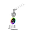 thumbnail image 4 of Lámpara de escritorio LED, ajustable para el cuidado de los ojos, con reloj, con portalápices, lámpara de noche, lámpara de lectura para habitación, temporizador y ventilador, 4 of 8