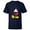 Navy, variant on Mickey Mouse Classic Pose  - Short Sleeve T-Shirt for Kids- Customized-Yellow