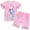 A-Pink Mermaid, variant on Emy Dola 2 Pcs Summer Girl Mermaids Pajamas Set Unicorn Cartoon Sleepwear for Kids Short Sleeve Jammies Pjs Shorts Set 3-8 Years
