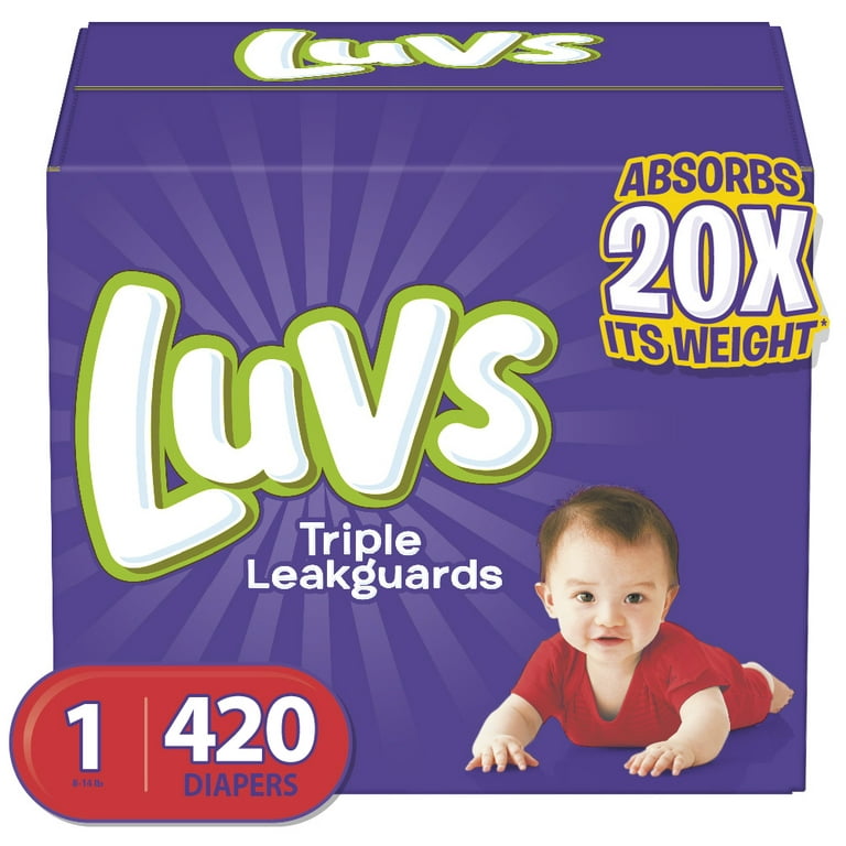 Luvs With Ultra Leakguards Size 4 Diapers 180 Count : : Baby