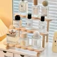 thumbnail image 4 of 3 Tier Display Riser Stand Wooden Shelf for Perfume Organizer Perfume Display Shelf Figure Display Case Storage Rack, 4 of 6