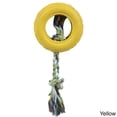 thumbnail image 3 of Pet Life ® Rubberized Chew Jute Rope and Tire Pet Dog Toy, 3 of 4