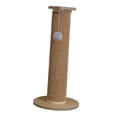 thumbnail image 3 of Rascador vertical para gatos, poste rascador, protector de muebles con pelota interactiva Caqui Marrón 63x30cm, 3 of 9