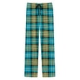 thumbnail image 6 of WAENQINLA Fashion Plaid Cotton Lounge Pants for Men Winter Casual Straight Wide Leg Sleep Trousers with Pockets Elastic Waisted Drawstring Cozy Homewear Pj Bottoms Mint Green L, 6 of 6