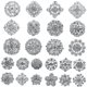 thumbnail image 5 of Paquete de 24 broches de diamantes de imitación, broches florales de moda para mujer para de blanco jinwen Pin de broche de perlas, 5 of 7