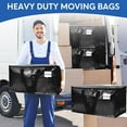 thumbnail image 6 of Heavy Duty Extra Large Moving Bags ,Alternative for Moving Boxes & Moving Supplies,Storage Totes with Zipper,Reinforced Handles and Tag Pocket-Collapsible Moving Supplies(Black,6 Pack), 6 of 10