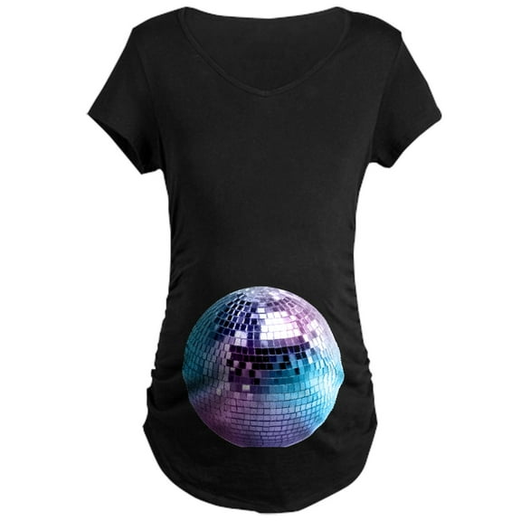 CafePress - Disco Ball Graphic Maternity Dark T Shirt - Maternity Dark T-Shirt